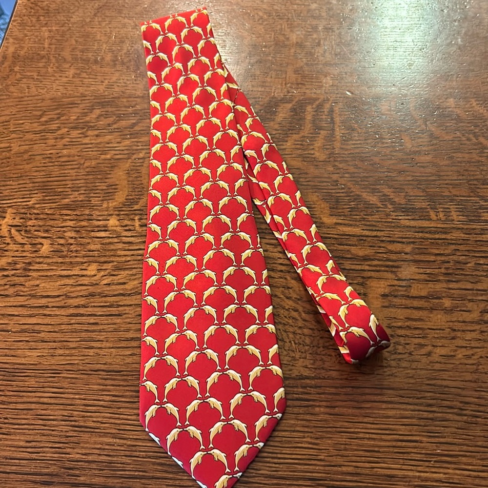 Red Dolphin Tie